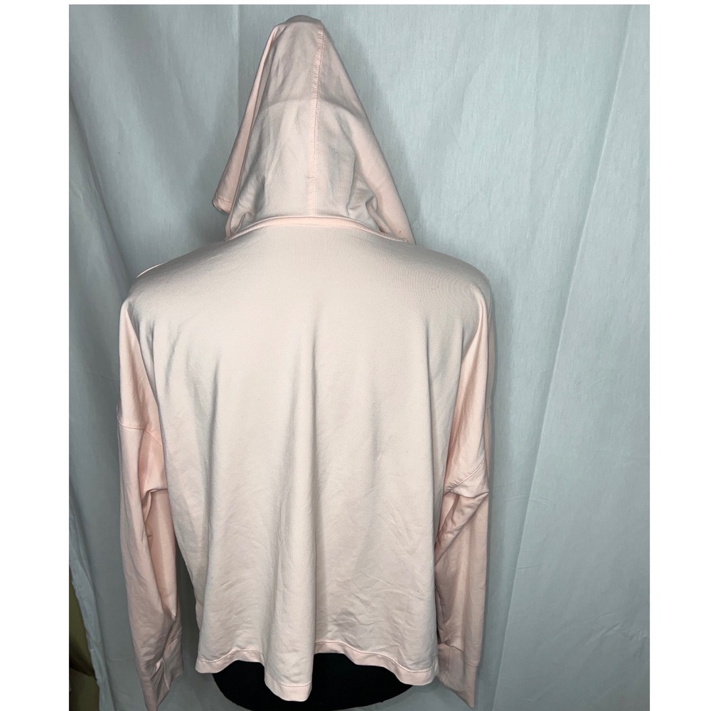 Nike Dri-FIT Womens Hoodie Pink Lightweight Sweatshirt Large Pullover Training - Picture 2 of 3